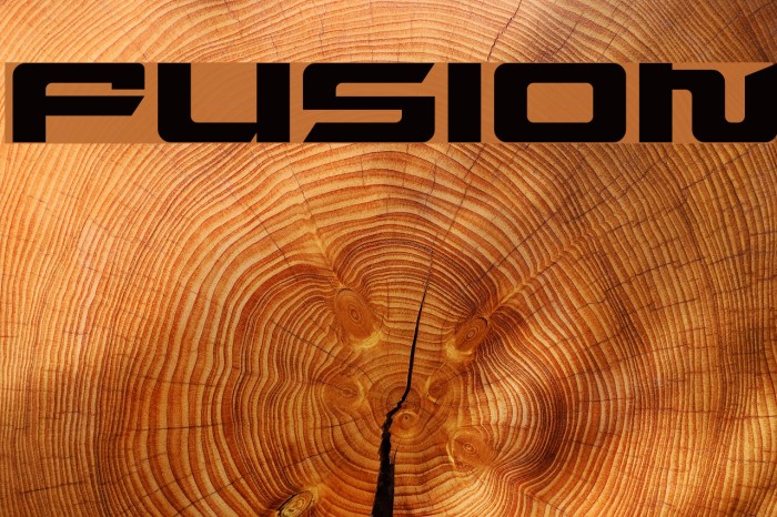 Fusion Font examples