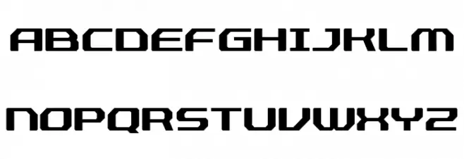 Fussion フォント 大文字