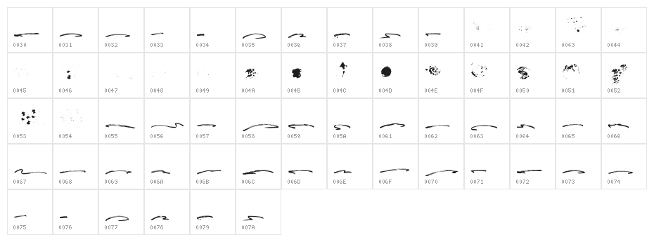 FusterdBonus-Regular Character Map