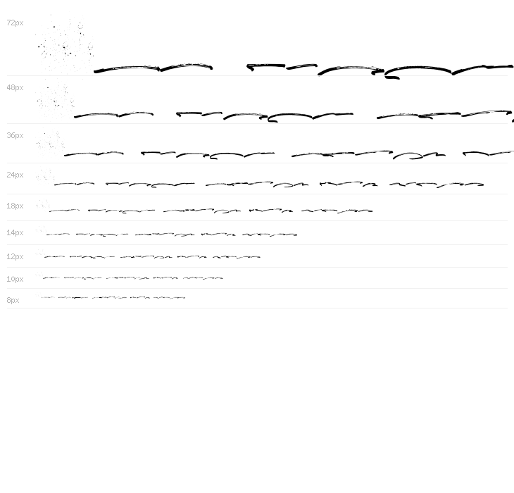 FusterdBonus-Regular Waterfall