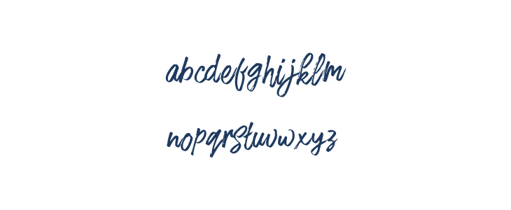 FusterdBrush-Regular Lowercase