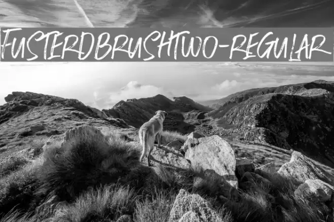 FusterdBrushTwo-Regular Font examples