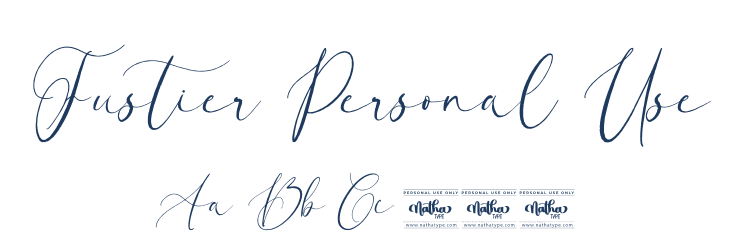 Fustier Personal Use Font Preview