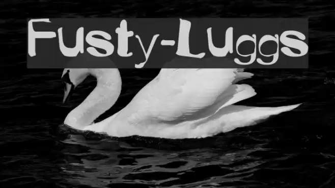Fusty-Luggs Шрифта examples