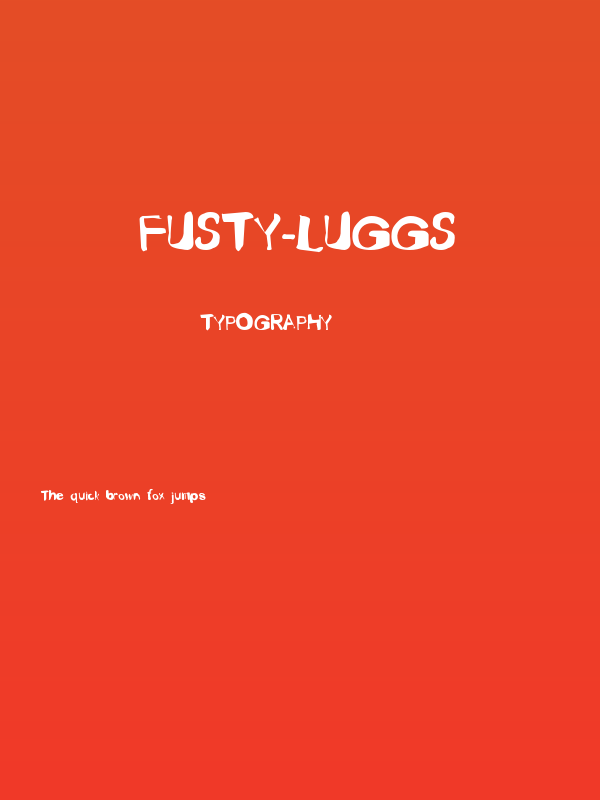 Fusty-Luggs Poster