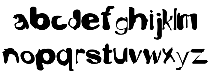 Fusty-Luggs Font LOWERCASE