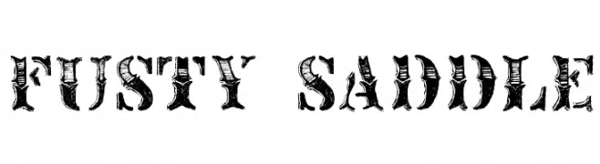 Fusty Saddle  Frei Schriftart Herunterladen