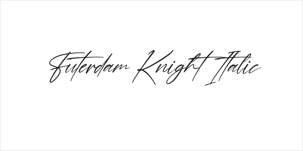Futerdam Knight Italic Logo