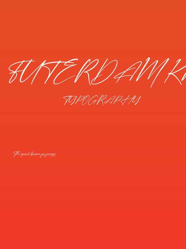 Futerdam Knight Italic Poster