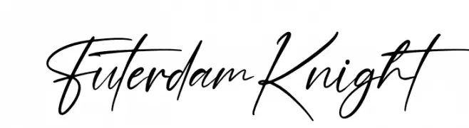 Futerdam Knight  Frei Schriftart Herunterladen