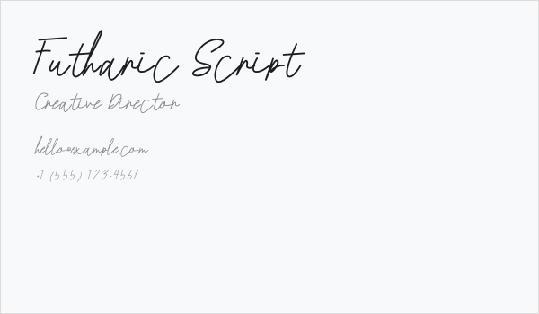 Futharic Script Business Card