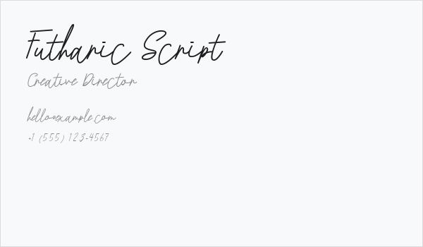 Futharic Script Business Card