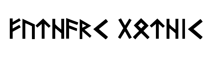Futhark-Gothic  Frei Schriftart Herunterladen