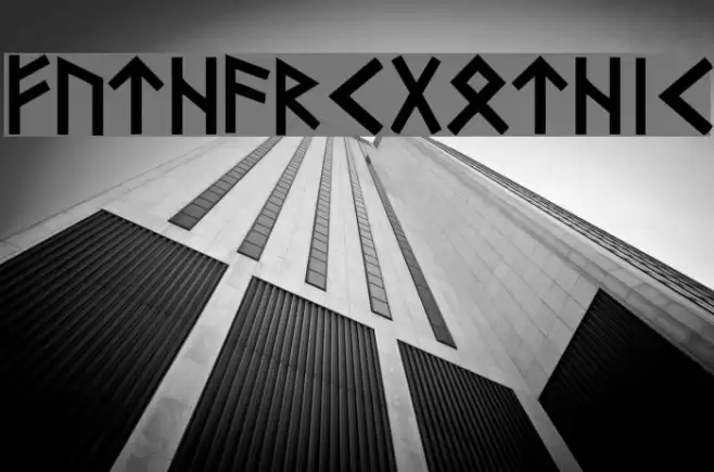 Futhark-Gothic Font examples