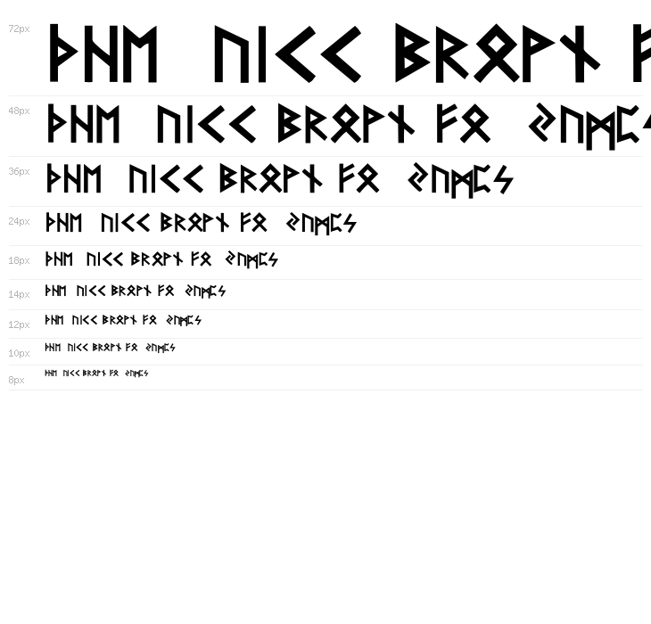 Futhark-Gothic Waterfall