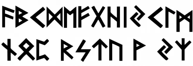 Futhark-Gothic フォント 小文字