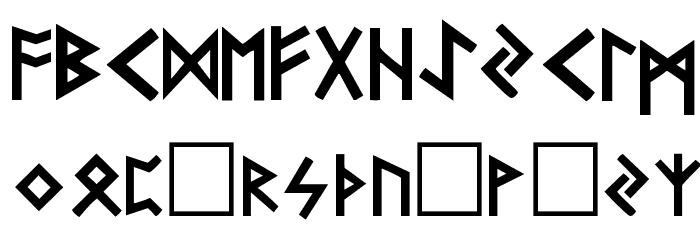 Futhark Plain Font OTHER CHARS