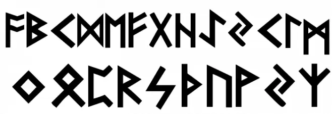 Futhark Plain Fonte MAIÚSCULAS