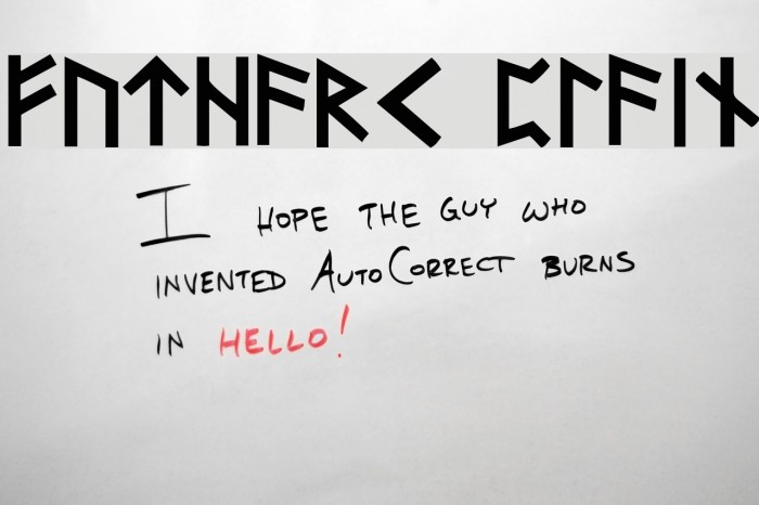 Futhark Plain Font examples