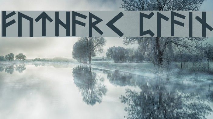 Futhark Plain Font examples