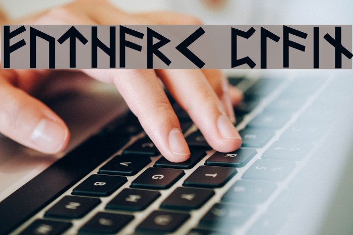 Futhark Plain Font examples