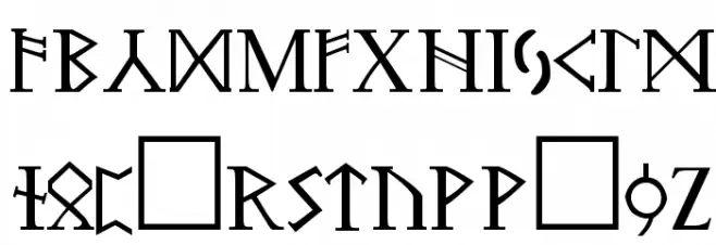 Futhark Regular Fonte MAIÚSCULAS
