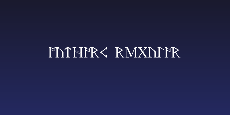 Futhark Regular Social Header