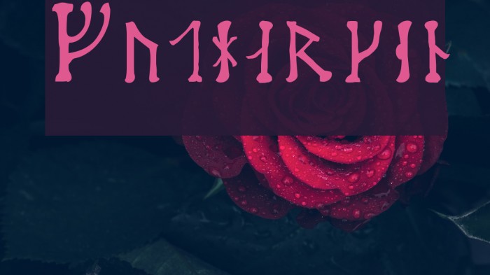 Futharken Font examples