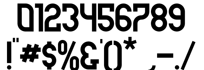 Futrons Demo Font OTHER CHARS