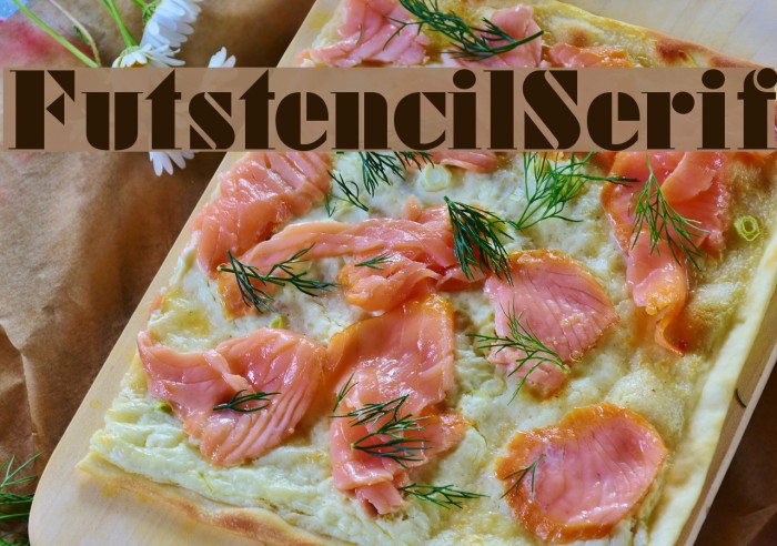 FutstencilSerif Font examples