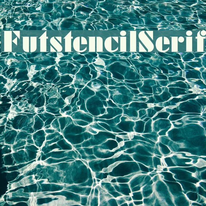 FutstencilSerif Font examples