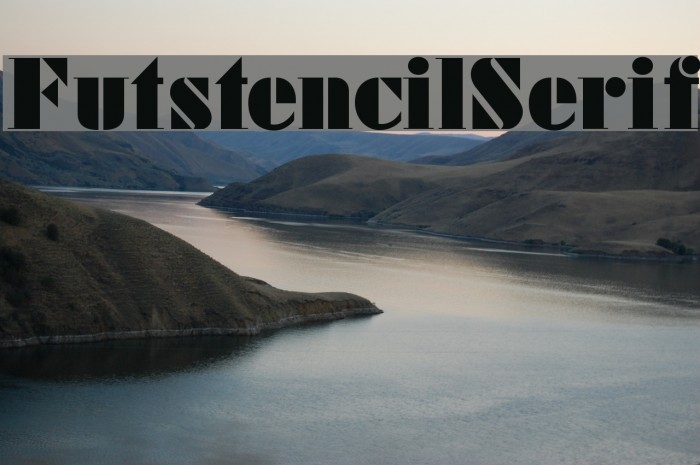 FutstencilSerif Font examples