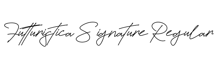 Futturistica Signature Regular  Descarca Fonturi Gratis