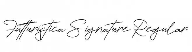 Futturistica Signature Regular  Fuentes Gratis Descargar