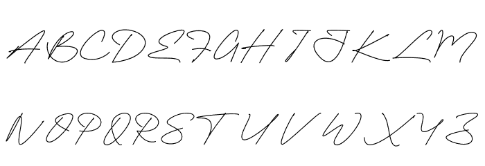 Futturistica Signature Regular Font UPPERCASE