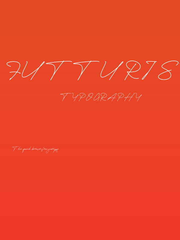 Futturistica Signature Regular Poster