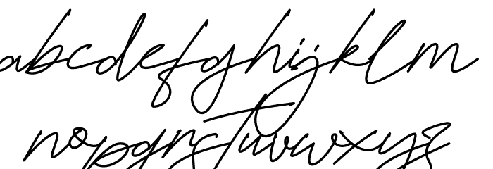 Futturistica Signature Regular Font LOWERCASE
