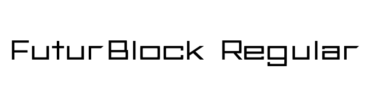 FuturBlock Regular  フリーフォントのダウンロード