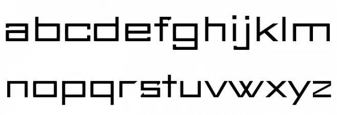 FuturBlock Regular 字体 小写