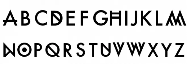 Futura Custom Font UPPERCASE