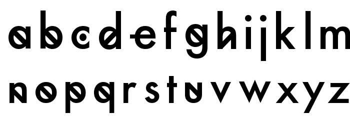 Futura Custom Font LOWERCASE