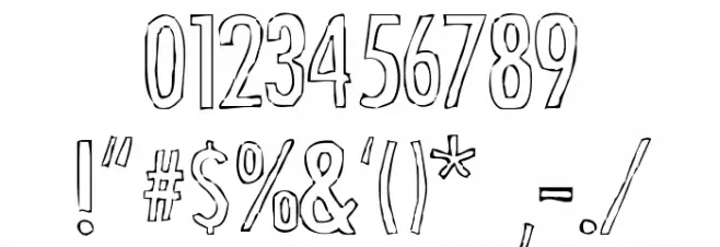 Futura Hand Font OTHER CHARS