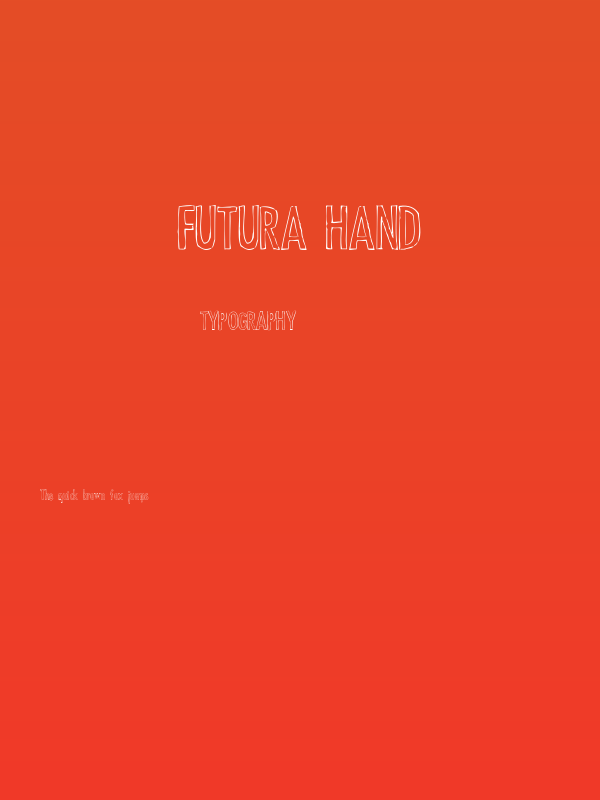 Futura Hand Poster