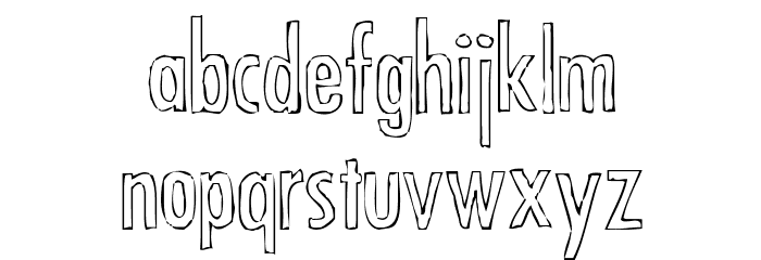 Futura Hand Font LOWERCASE