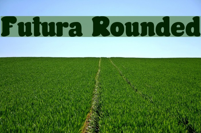 Futura Rounded Font examples