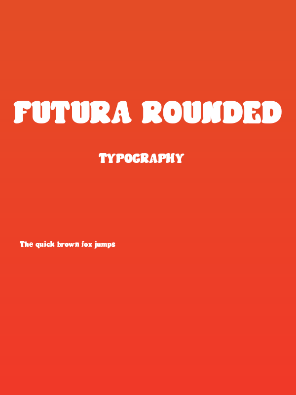 Futura Rounded Poster
