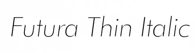 Futura Thin Italic  नि: शुल्क फ़ॉन्ट्स डाउनलोड