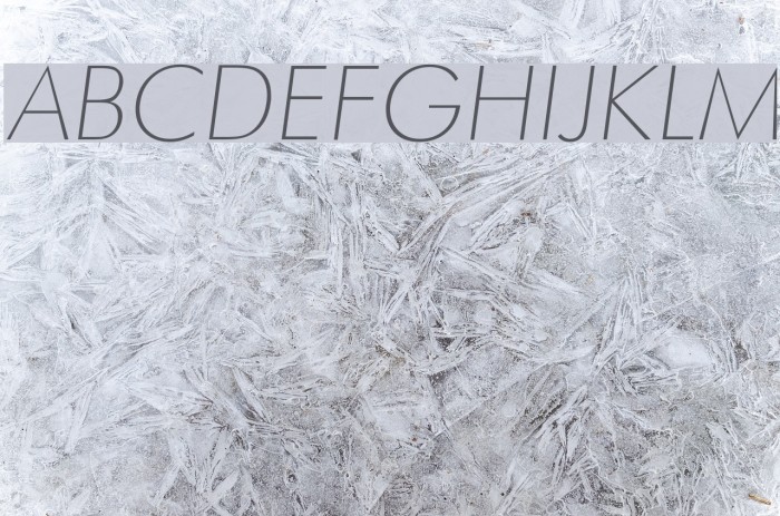 Futura Thin Italic Font examples