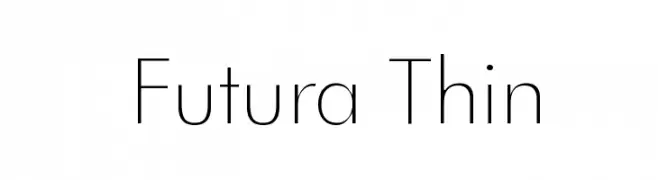 Futura Thin  Frei Schriftart Herunterladen