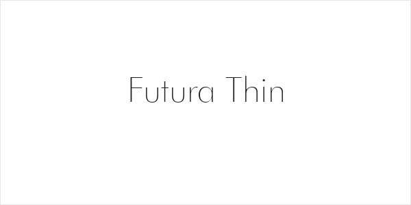 Futura Thin Logo